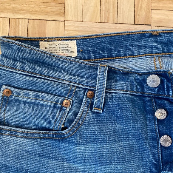 LEVI 501 CROP JEANS - Picture 2 of 5